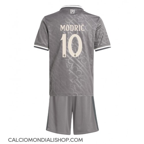 Maglie da calcio Real Madrid Luka Modric #10 Terza Maglia Bambino 2024-25 Manica Corta (+ Pantaloni corti)